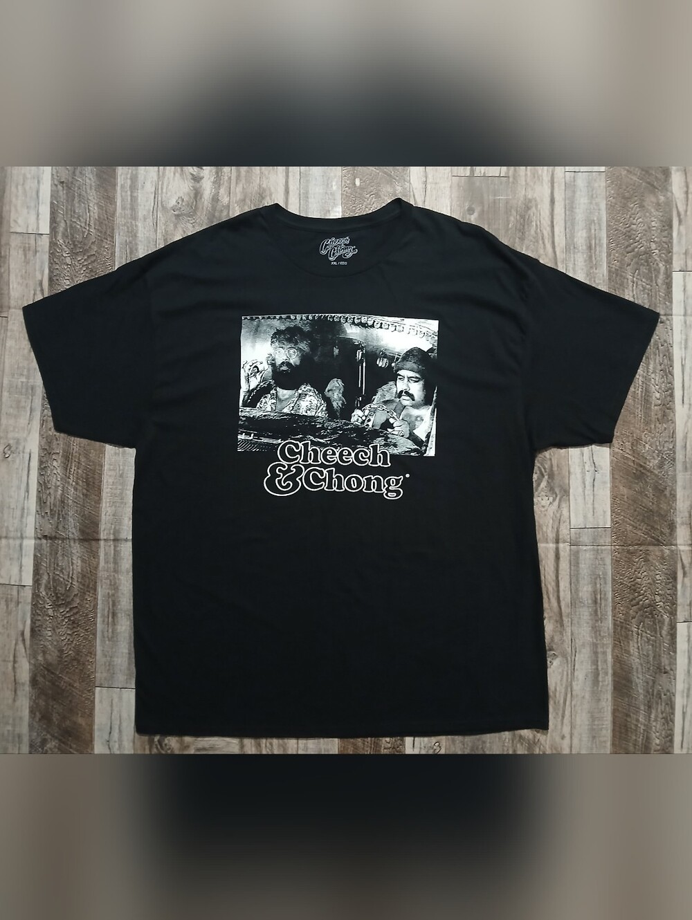 Cheech & Chong Graphic T-Shirt Black Men's Size XXL Movie Scene Tee